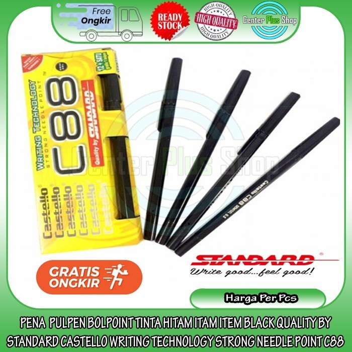 

Terbaru Pena Pen Standard Pulpen C88 Warna Hitam Black Balpent Point Bolpoin Kantor Sekolah Balpen