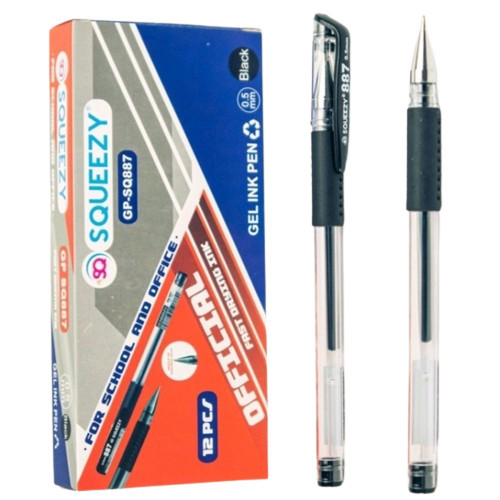 

Terbaru Pulpen Gel Squeezy 0.5 mm / Gel Pen Office Smooth - GP-SQ887 100% ori