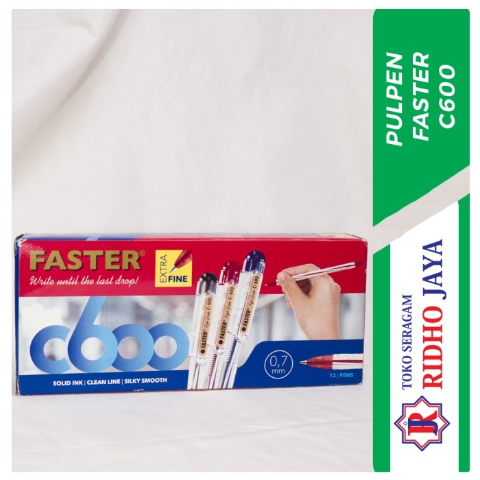 

Terbaru Faster C600 0,7 mm Extra Fine 0.7 mm, Pulpen Sekolah, Pulpen Kantor 100% ori