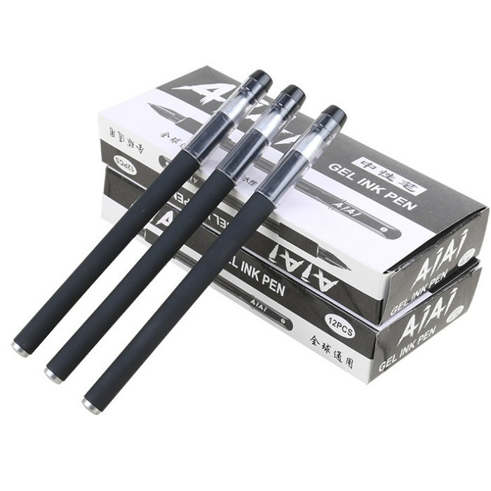 

Terbaru ATK PULPEN HITAM SEKOLAH ALAT TULIS KANTOR PULPEN AIR PENA GEL 0.5MM 100% ori