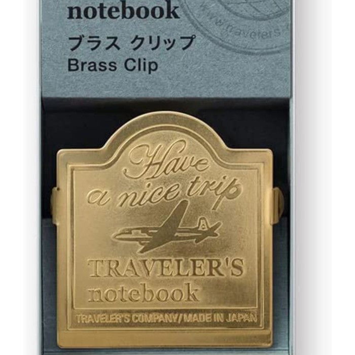 

Midori Traveler'S Notebook - 030 Brass Clip Trc Logo - Authentic Diskon
