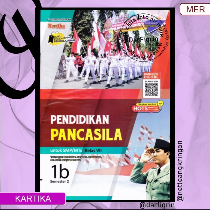 LKS Pendidikan Pancasila Kelas 7 8 9 Semester 2 SMP/MTs KURMER Kurikulum Merdeka-Kartika-HOTS-Fatma