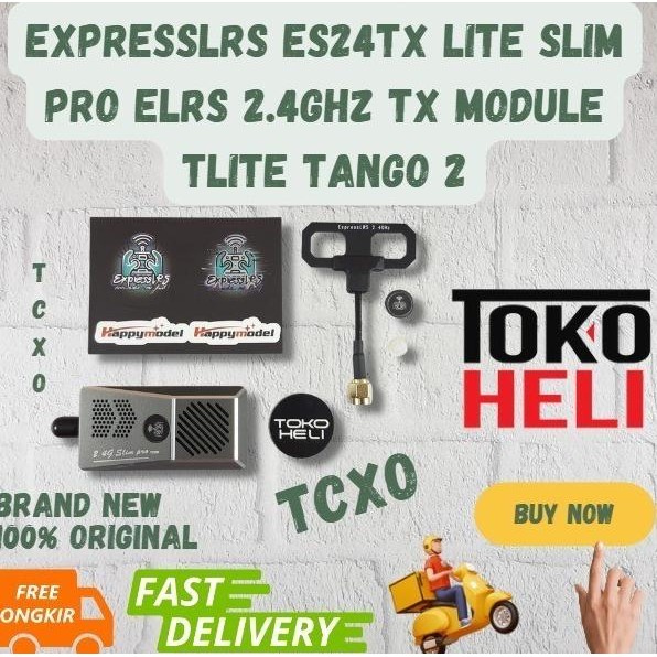 TERBARU - ExpressLRS ES24TX Lite Slim PRO ELRS 2.4Ghz TX Module Tlite Tango 2