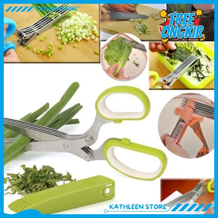 

GUNTING DAPUR LIMA LAPIS SERBA GUNA MULTILAYER 5 FIVE LAYERS SCISSORS KATHLEEN STORE DISKON !