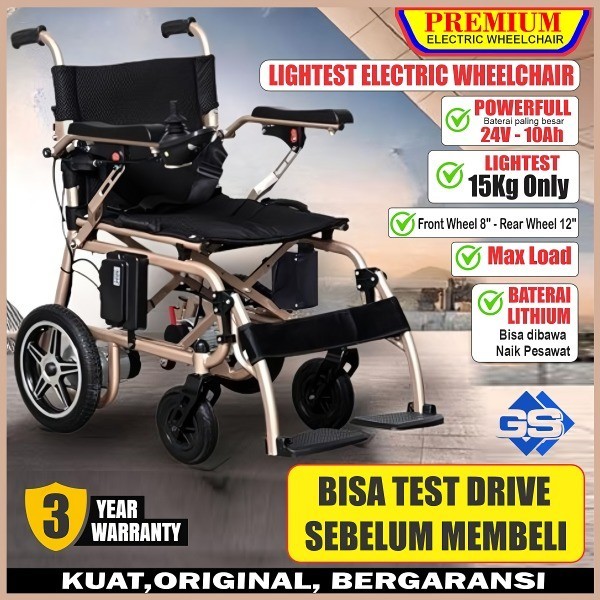 Terbaru Kursi Roda Elektrik / Kursi Roda Listrik Paling Ringan