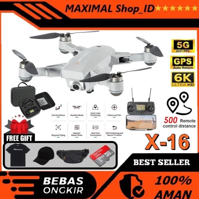 TERMURAH - Drone JJRC X16 5G Wifi GPS Drone Foldable FPV 6K Camera Quadcopter