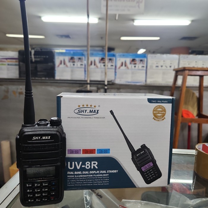 Ht Sky Max Dualband Dual Display Uv-8R Murah Sky Max Uv8R Uv 8R New
