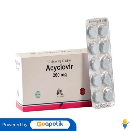 ACYCLOVIR INDOFARMA 200 MG BOX 100 TABLET