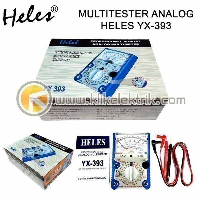 MULTITESTER HELES YX-393 TR MULTI METER ANALOG TESTER YX 393 YX393TR 0411T