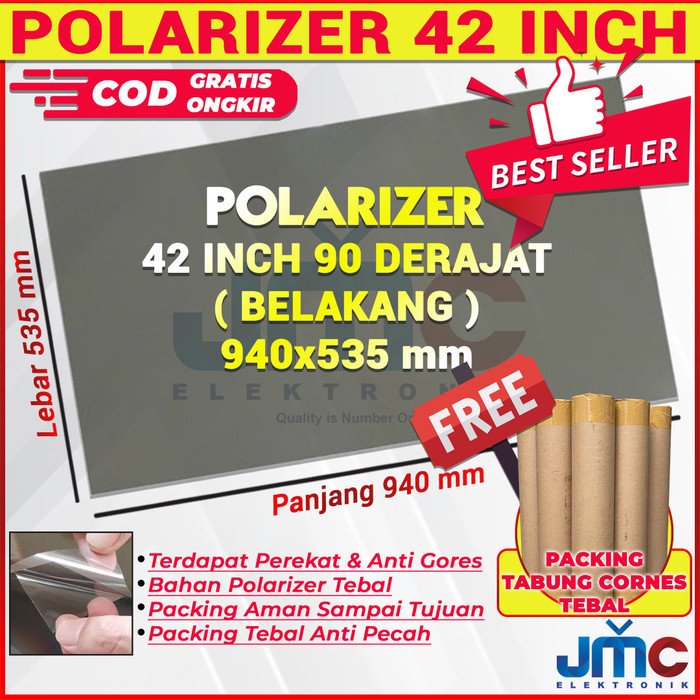 POLARIS LCD 42 INCH 90 DERAJAT POLARISER POLARIZER 42 INC DALAM 90"
