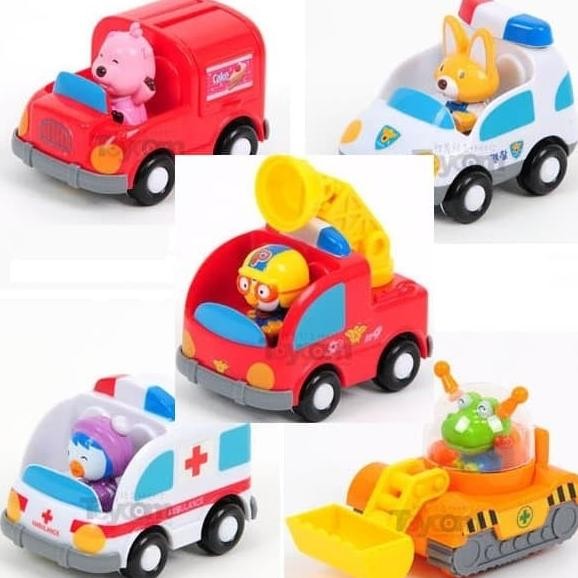 Pororo Toys Transportaion Set 5 Vcars  Ready