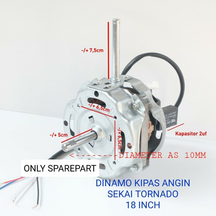 DINAMO KIPAS ANGIN SEKAI IST 1851 DINAMO KIPAS SEKAI TORNADO 18 INCH