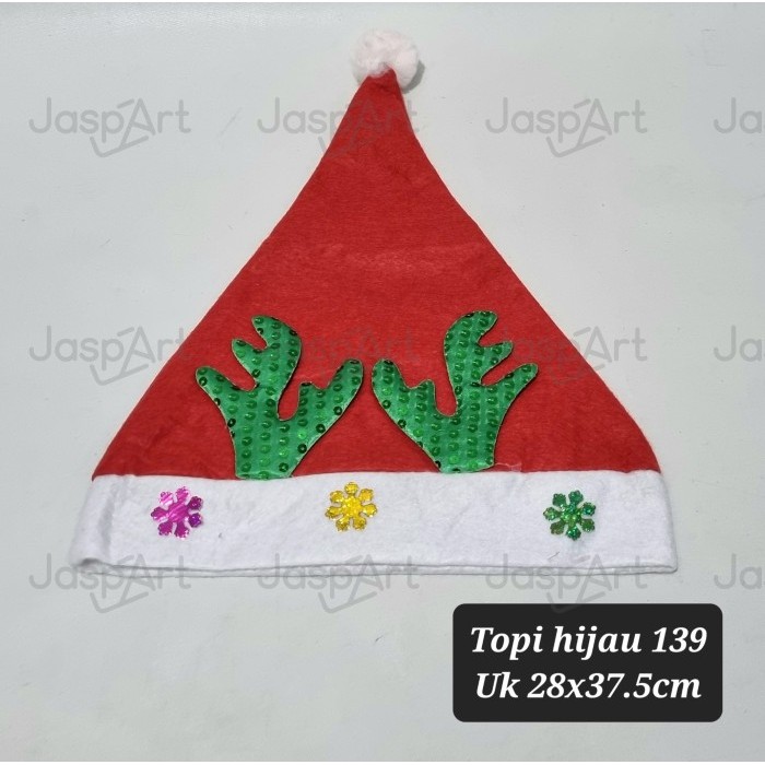 

NEW! Topi Natal Merry Christmas / Topi Santa Claus - topi139hijau Limited