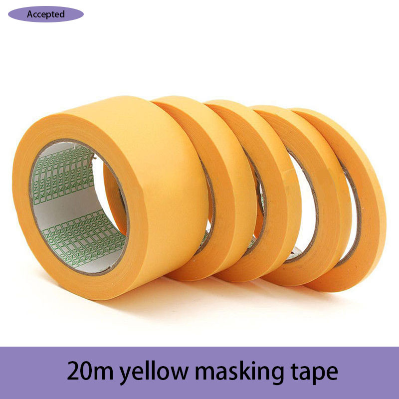 

20M Yellow Masking Tape High adhesive tape suitab for