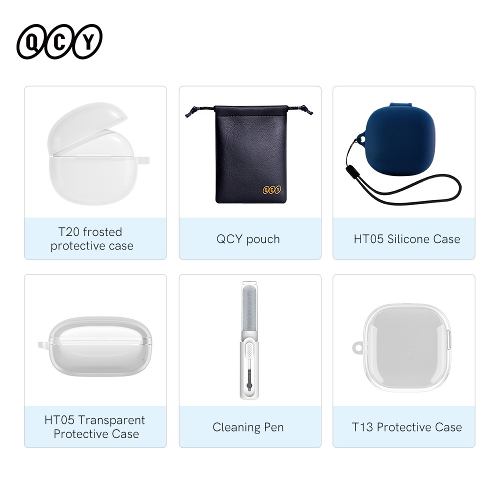 QCY HT05 Soft Sillicone Case HT07 T20 T13 Wiress