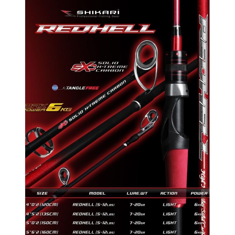 Joran Pancing Shikari Redhell Carbon Solid 120 135 150 165