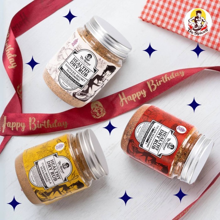 

Dospices Special Gift Box / Bundling 3 Jar Healthy Dry Rub / Bumbu Marinasi Rendah Kalori Terlaris