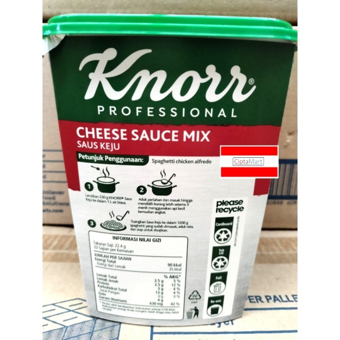 

Knorr Cheese Sauce Mix Saus Keju 750 Gr Diskon
