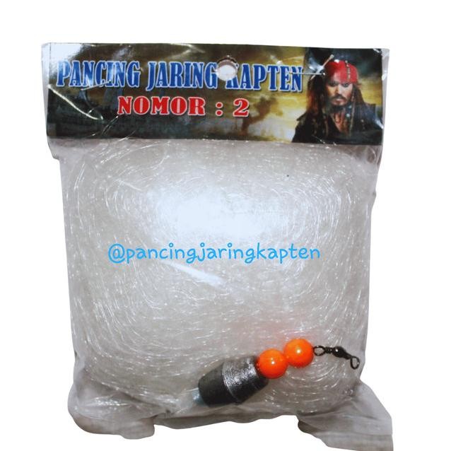 Pancing Jaring Kapten 2 Meter Bom Net Ikan Nila 5 Pcs