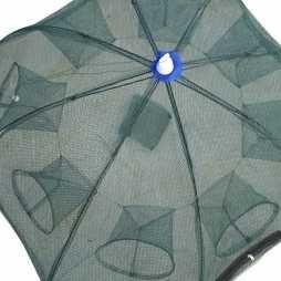 Jaring Net Umbrella Bubu Jala Alat Perangkap Ikan Udang 8 Lubang Nilon