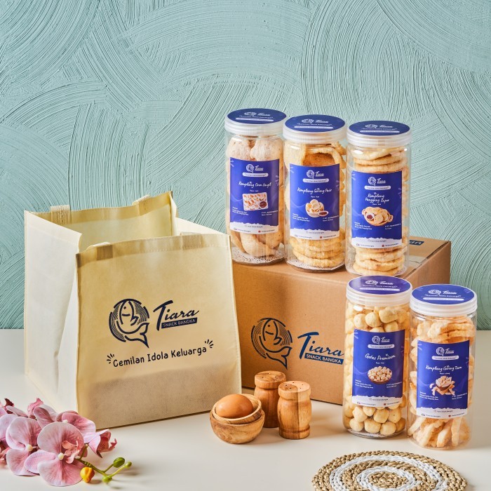 

Spesial Hampers Kerupuk Tiara-Kemplang Oven,Panggang Asli Bangka New