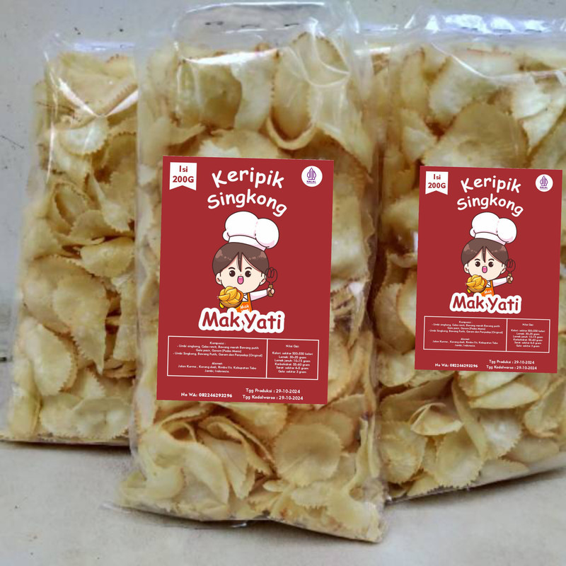

Keripik Singkong Pedas Manis & Asin Gurih 200gr 1kg
