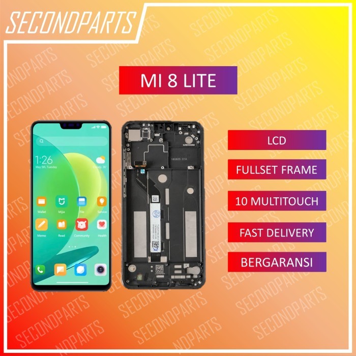 Terlaris LCD TS FULLSET FRAME XIAOMI MI8 MI 8 LITE ORIGINAL COPOTAN SALE