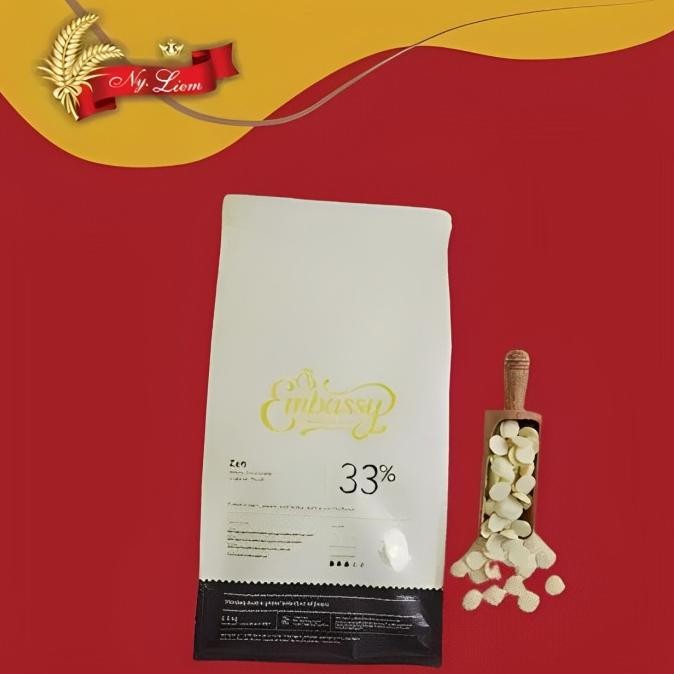 

New Promo! Embassy Zend Blend White Chocolate Couverture 33% 2,5Kg