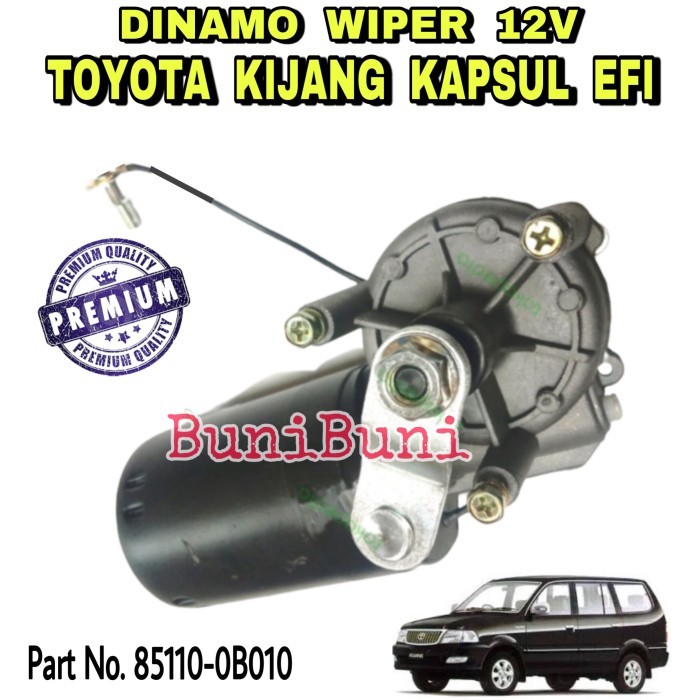 Dinamo Motor Wiper Depan Mobil Kijang Super / Grand 5K & Kapsul 7K EFI