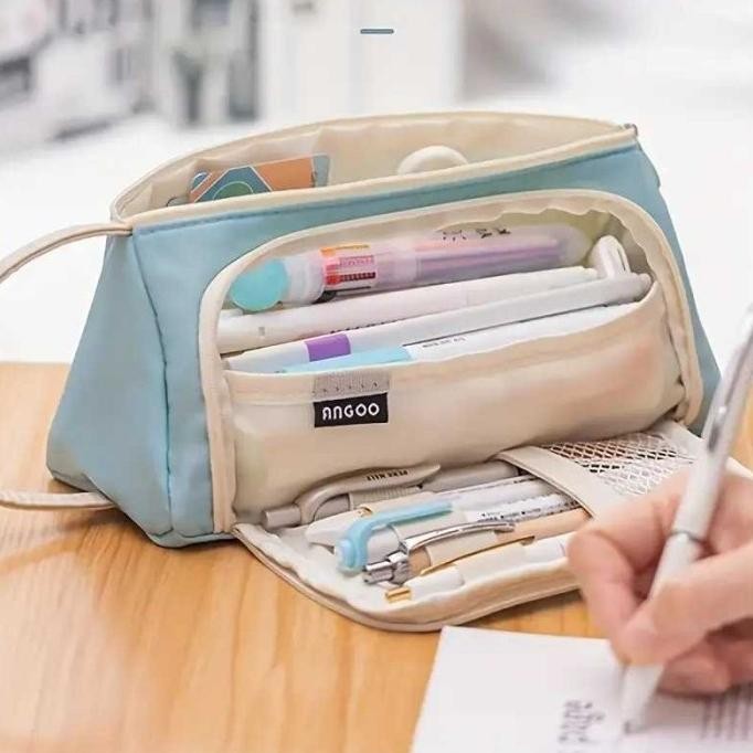 

Original Toddi Tempat Pensil Multi Layer Kotak Tempat Penyimpanan Pensil Estetik
