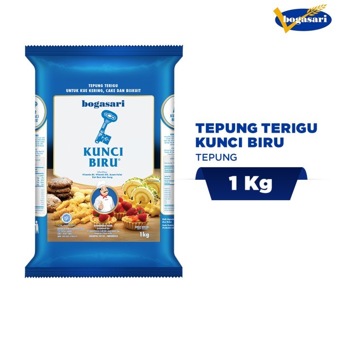 

1 Ctn - Tepung Terigu Kunci Biru 1 Kg Barangbaru