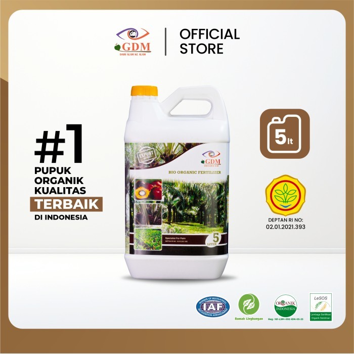 Pupuk Organik Gdm Untuk Kelapa Sawit 5Liter Terbaik