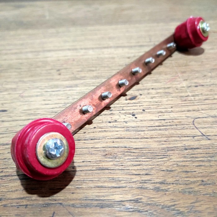 Busbar Tembaga Nol Netral Rst + Lengkap Isolator