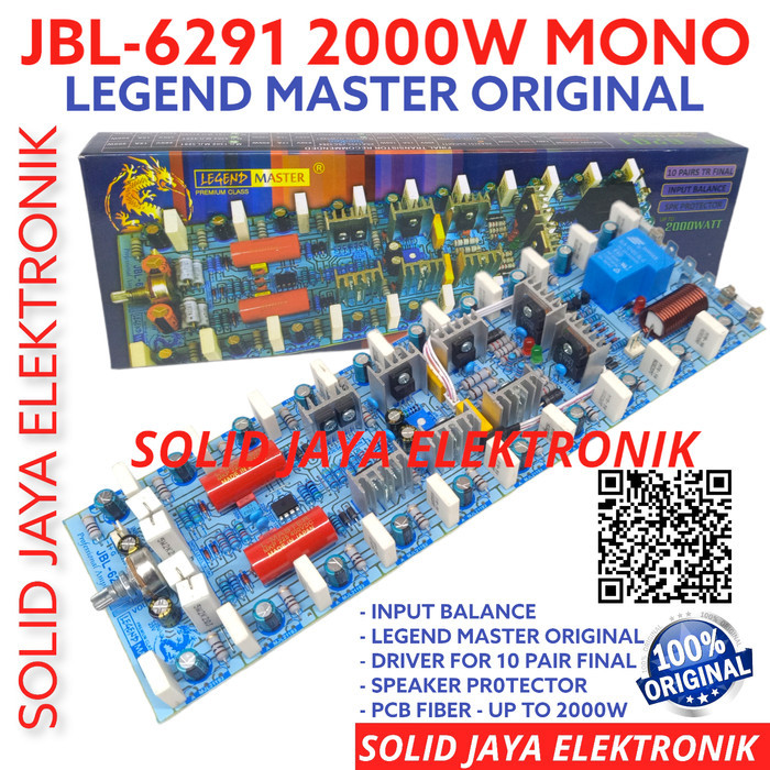 Terlaris Kit Power Jbl 6291 Jbl-6291 Jbl6291 Amplifier 1500W Legend Master