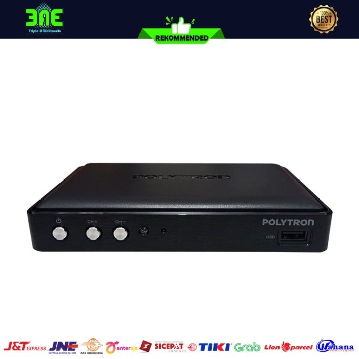Polytron Pdv-600T2 Dvb-T2 Set Top Box Tv Digital Channel Uhf Gratis New