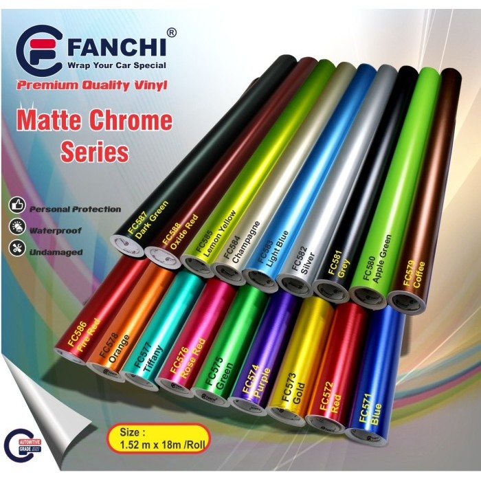 

Sticker Fanchi Premium Metalic Matt 50Cm ( Rol ) Terbaru