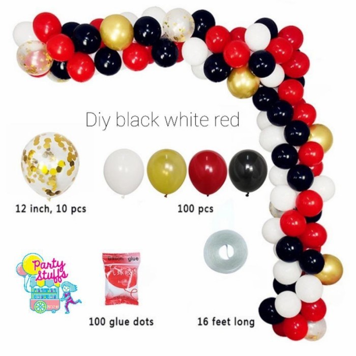 

Paket Dekor Diy ( Do It Yourself ) Red Gold Barangbaru