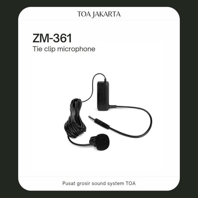 Microphone Toa ZM-360 (Mic Imam, Mic Jepit, Mic Kancing)