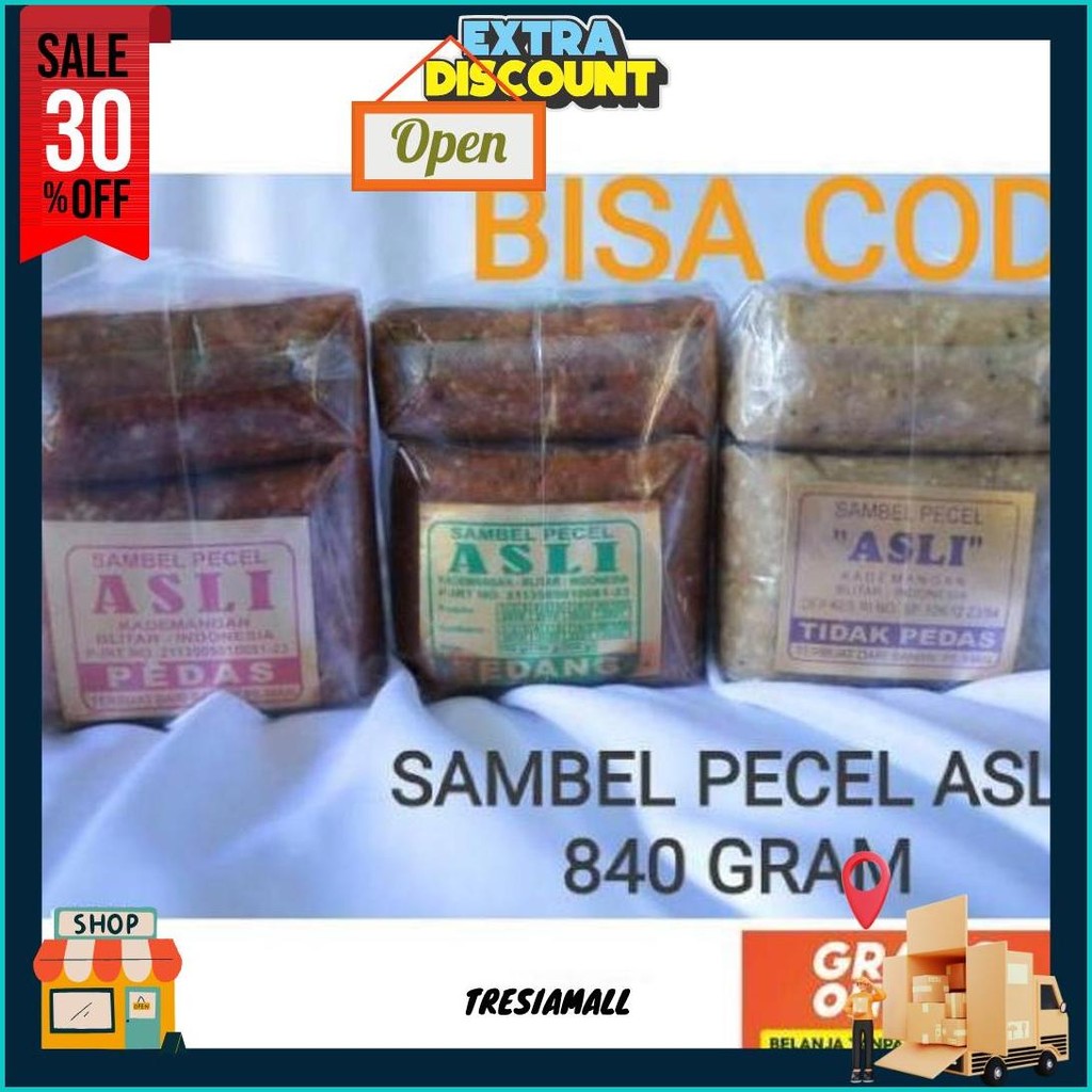 

Sambel Pecel Asli Blitar 840 Gram Murah