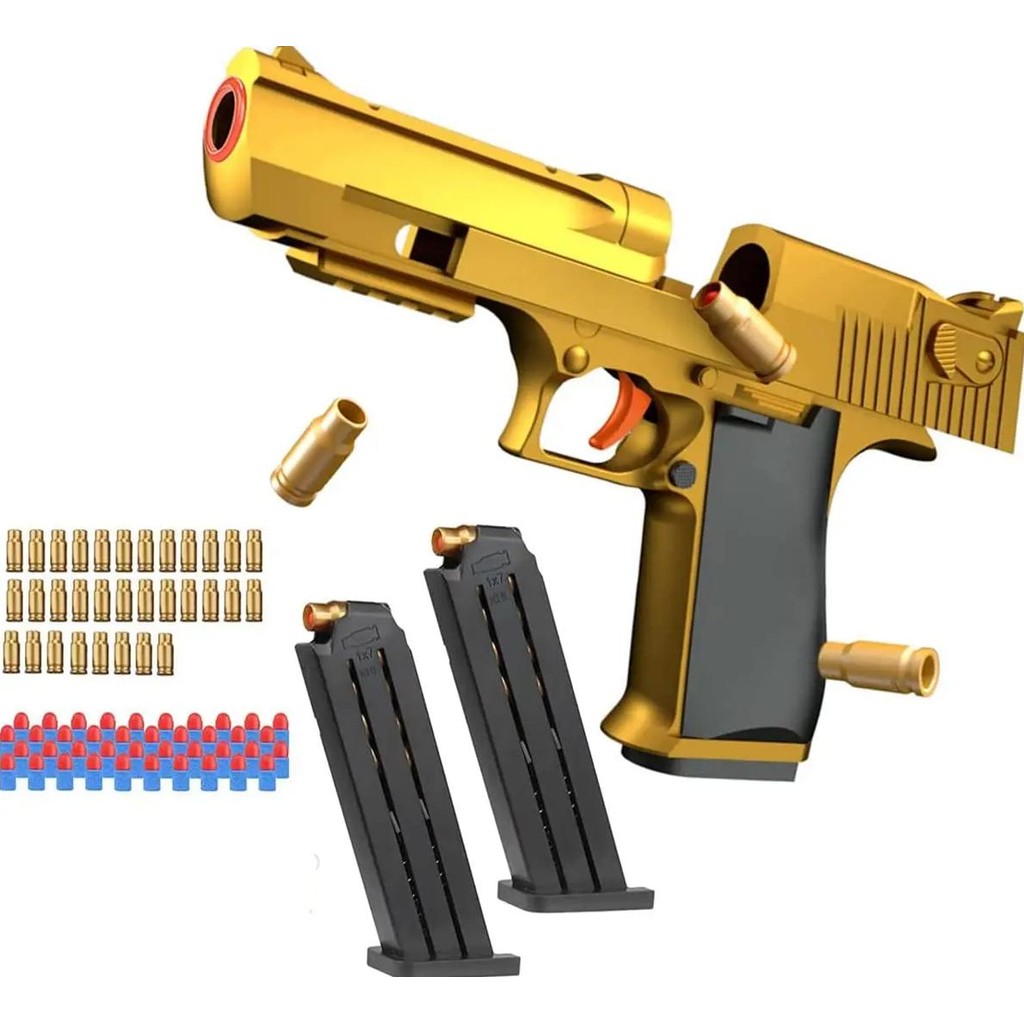 2024.CHILDREN'S TOY PISTOL GOLD DESERT EAGLE SOFT BULLET GUN M1911 PISTOL  CHILDREN'S TOY GUN