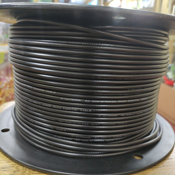 READY Kabel Rg 58 Merek D antena Coaxial kabel rg 58 1 Roll