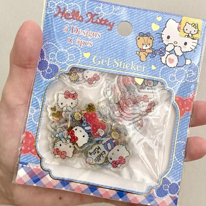 

NEW Gel Sticker Sanrio Original each pack contains 5 Designs x 5 Pcs