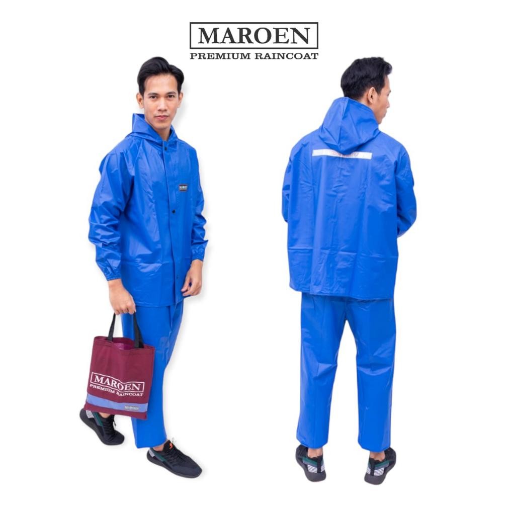 CR - JAS HUJAN MAROEN ORIGINAL UNTUK PRIA DAN WANITA BAHAN PVC TEBAL ANTI REMBES LENTUR KUAT MURAH G