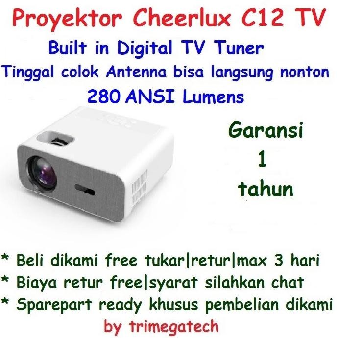Proyektor New Hiplay Cheerlux C12 TV Built in TV Tuner Cocok untuk Nobar