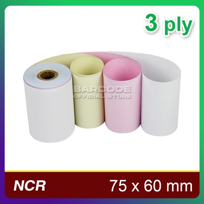 

( 1 Dus ) Kertas Struk Kasir 75 X 60 Mm Rangkap 3 Ply ( Isi 100 Roll ) Barangbaru