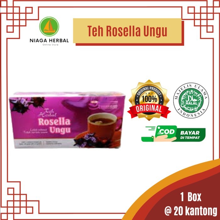 

TEH CELUP ROSELLA UNGU Teh Herbal Diet BB Langsing