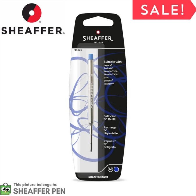 

Sheaffer Ballpoint Refill "K" Style - Black Medium - Blister Card