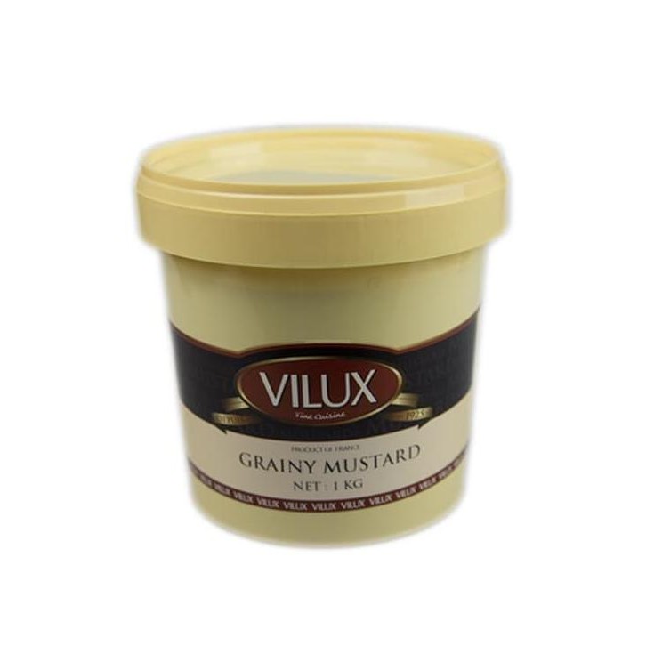 

Vilux Dijon Mustard Paste Grainy 1Kg / Mustard Paste Terlaris