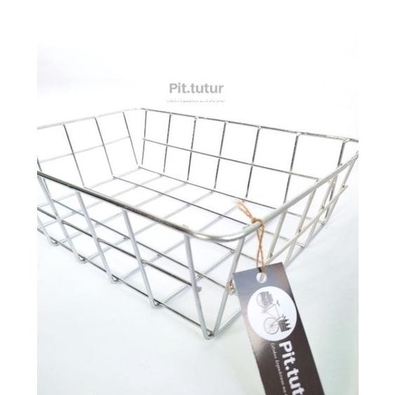 Keranjang Sepeda Chrome Sier Hitam Commuter Bike Federal Touring