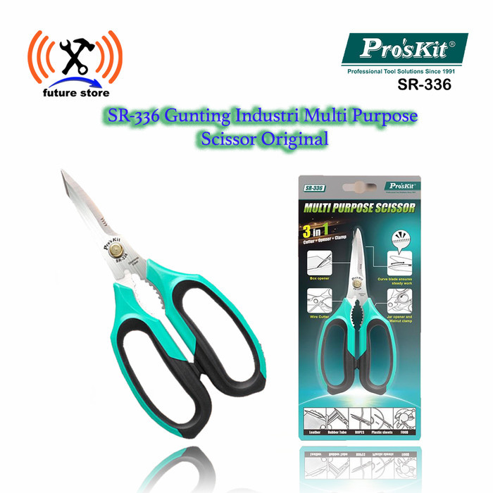 

Terlaris Proskit SR-336 Gunting Industri Multi Purpose Scissor Original SALE